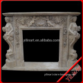 Antique Stone Carving Fireplace Frame (YL-Z027)